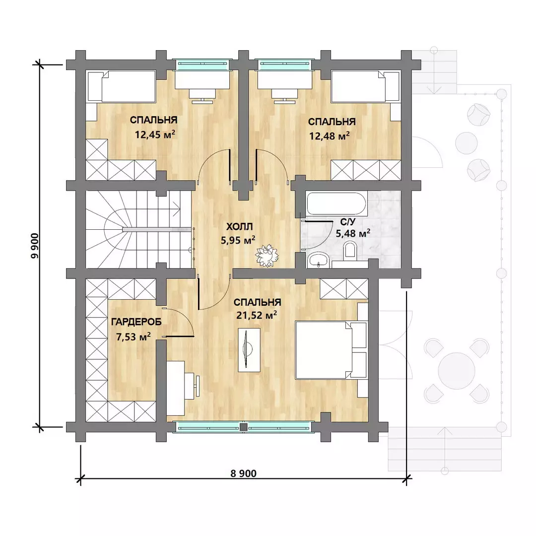 Фотография - Проект дома «Дом в Одинцово» 164 м²