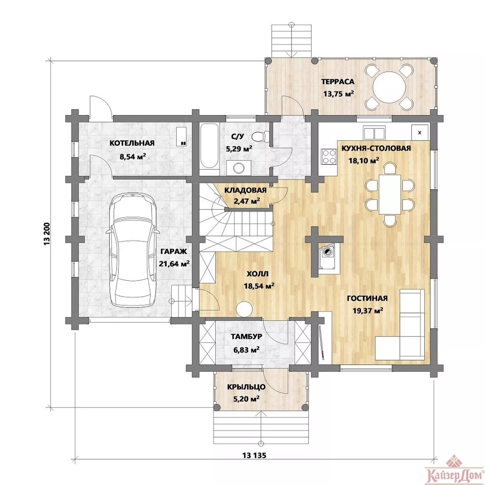 Фотография - Проект дома «Сосновый» 167 м²