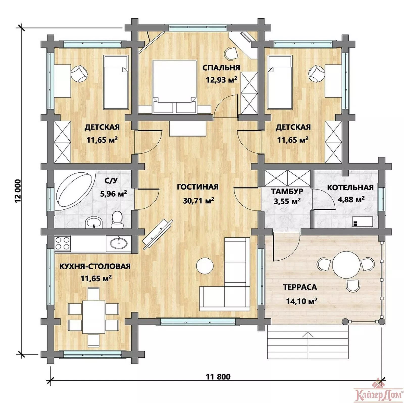 Фотография - Проект дома «Северный» 107 м²