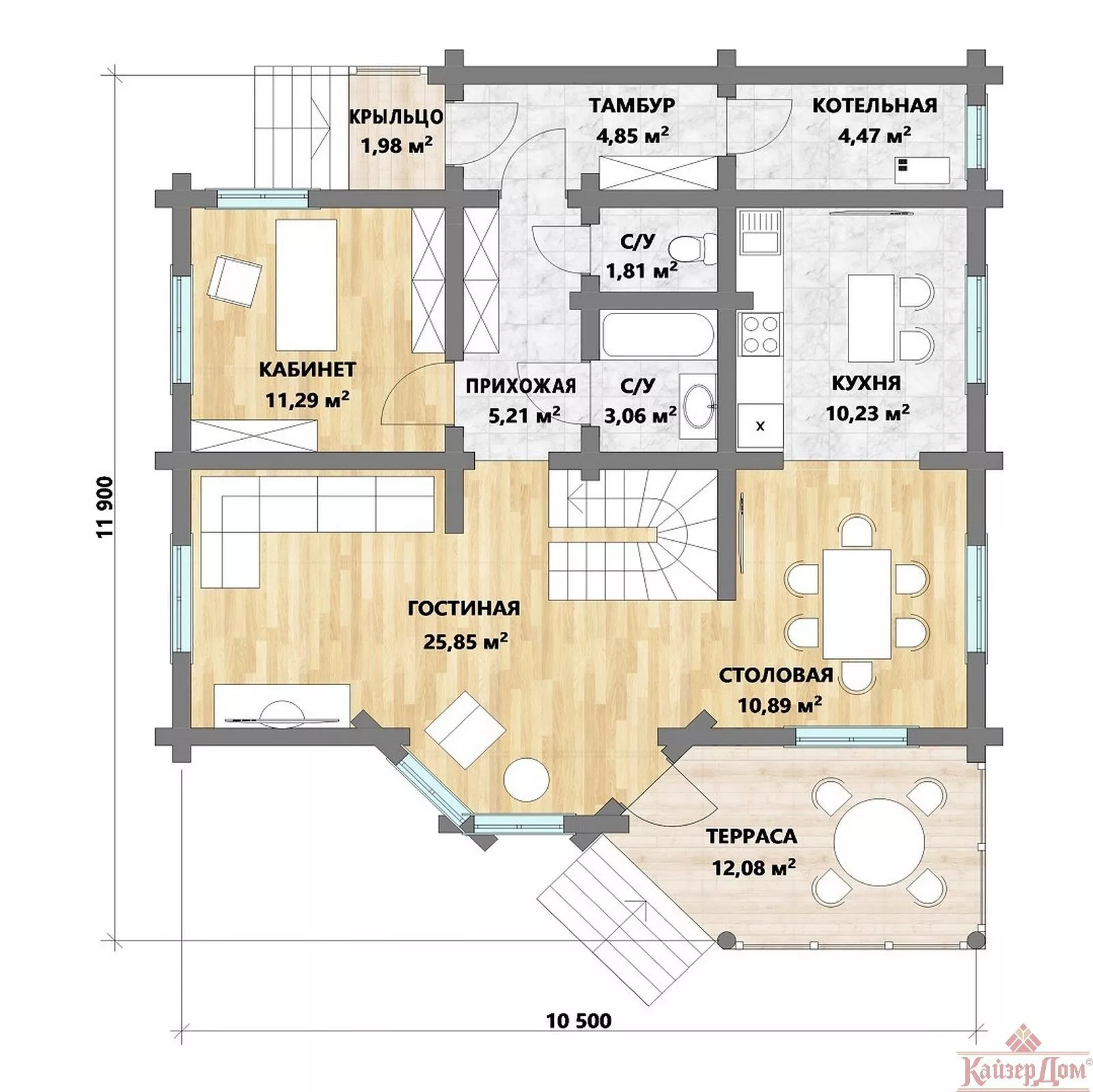 Фотография - Проект дома «Охотничья романтика» 140 м²