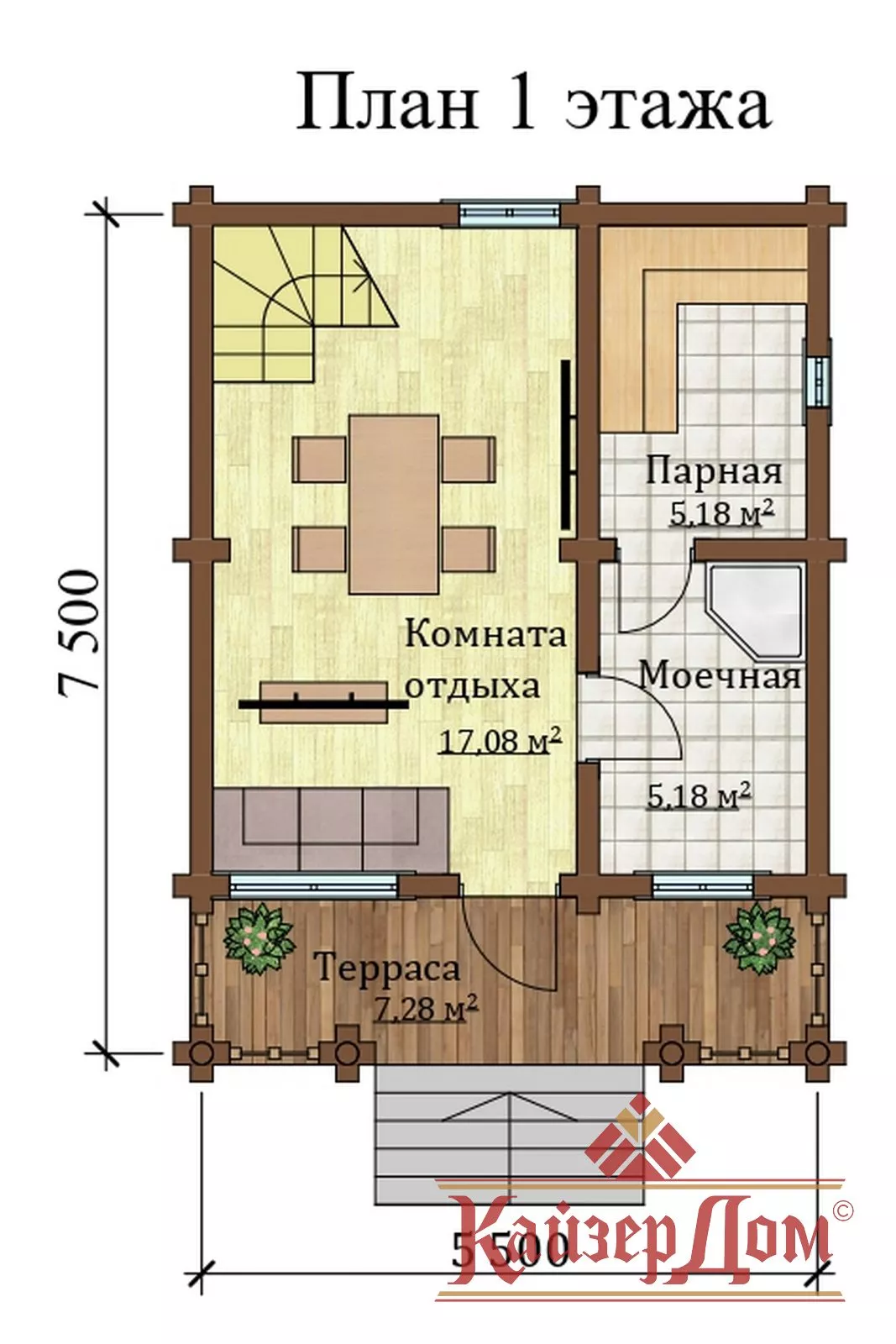 Фотография - Березовка 74 м²