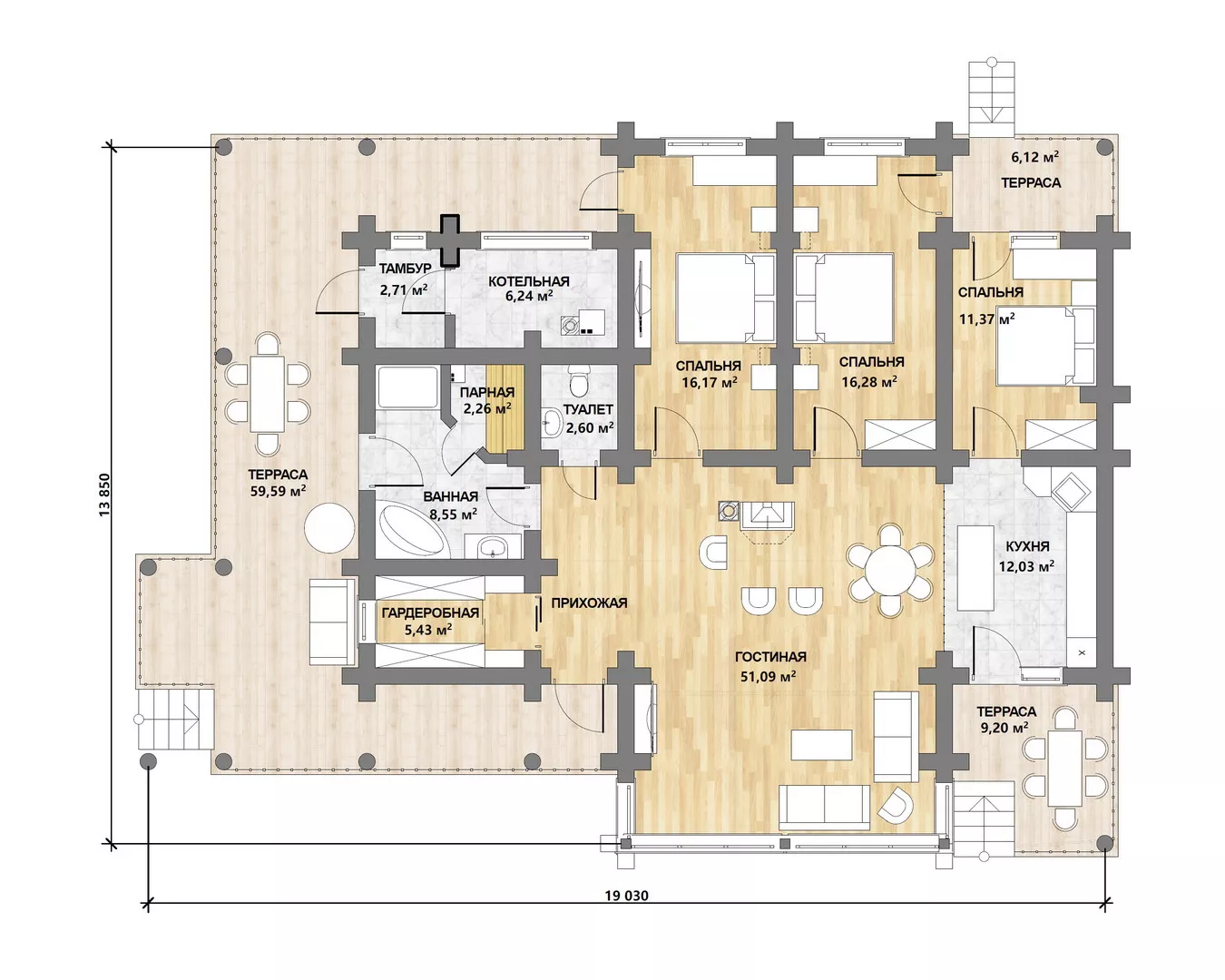 Фотография - Дом в Подмосковье 210 м²