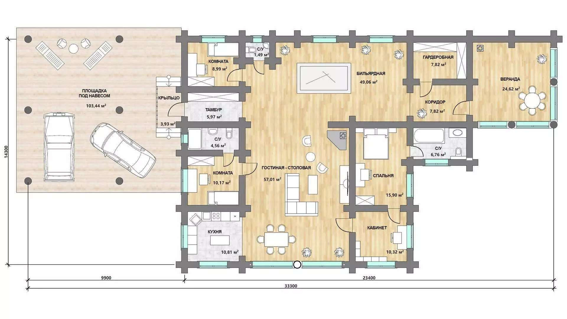 Фотография - Проект дома «Дом Воронихинский » 328 м²